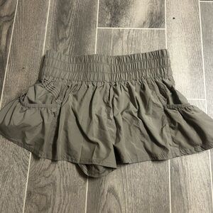 Free people Olive Green athletic Shorts
